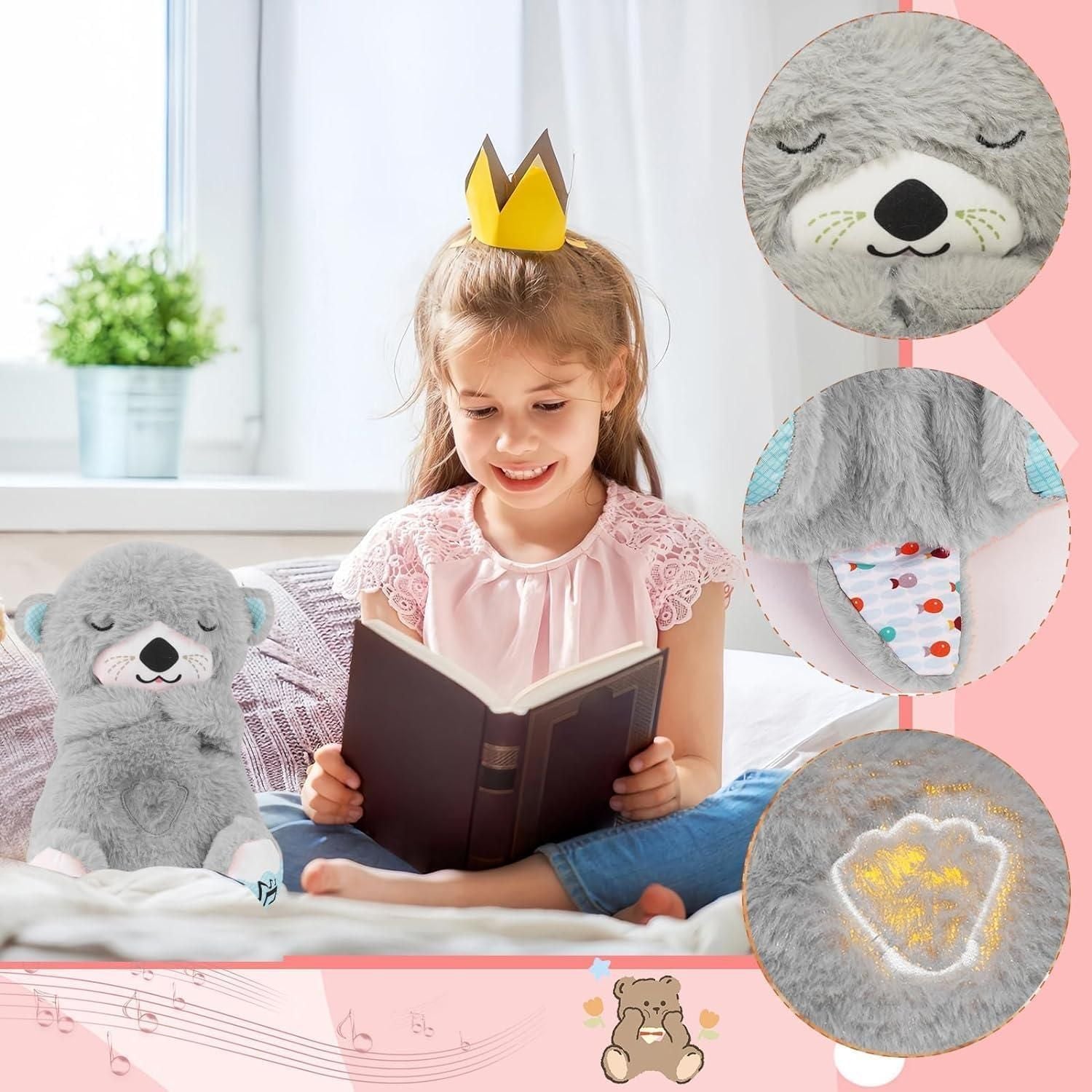 Breathing Teddy Bear with Breathing Motion and Music