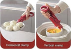 2-in-1 Silicone Anti-Scalding & Anti-Slip Clamp Tongs - Top & Bottom Clamp Tongs, Anti-Scalding Anti-Slip Clamp Holder