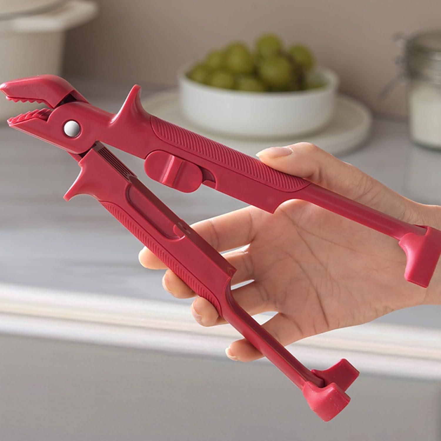 2-in-1 Silicone Anti-Scalding & Anti-Slip Clamp Tongs - Top & Bottom Clamp Tongs, Anti-Scalding Anti-Slip Clamp Holder