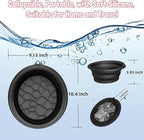 Silicone Ice Face Bowl for Facial Bath – Quick Cooling Portable Basin with Built-in Ice Tray & Bonus Suction Hook | Home Spa Beauty Skincare for Puffiness Relief & Soothe Skin